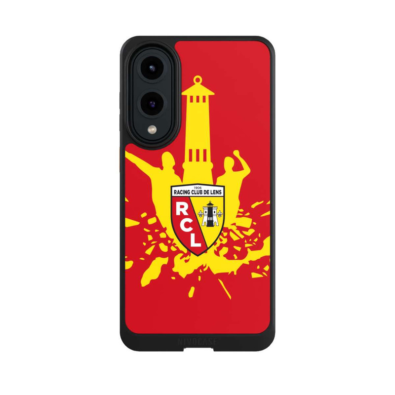 Galaxy S25 Edge NIVOcore Tour RCL jaune sur rouge