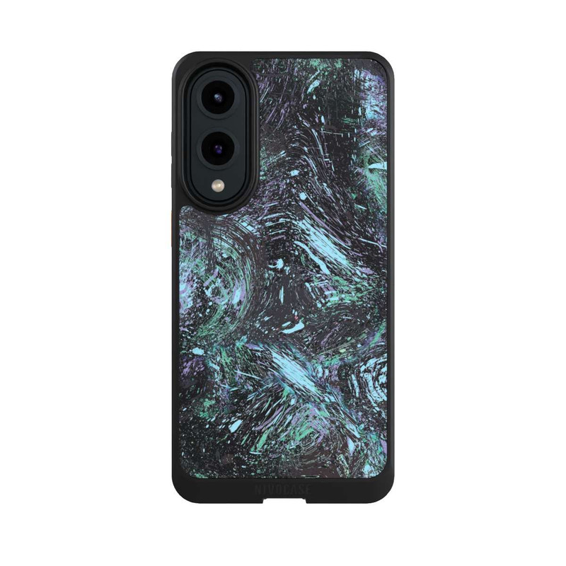 Galaxy S25 Edge NIVOcore Abstract Dripping Dust Purple