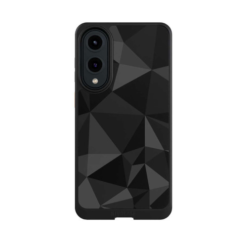 Samsung Galaxy S25 Edge NIVOcore Polygonmuster schwarz
