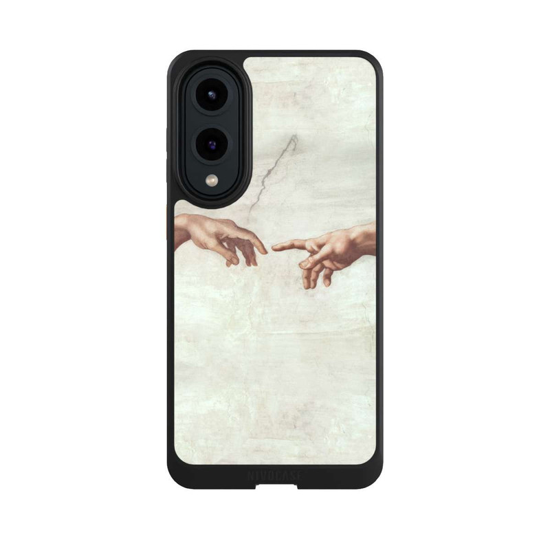 Galaxy S25 Edge NIVOcore Die Hände von Gott und Adam von Michelangelo Buonarroti