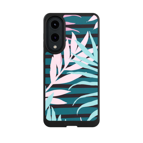 Samsung Galaxy S25 Edge NIVOcore Pastell-Dschungelblätter rosa blaugrün