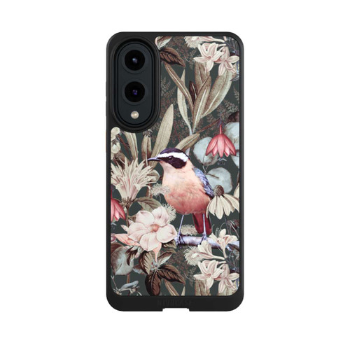 Samsung Galaxy S25 Edge NIVOcore Orange Bird in Vintage Flower Pattern