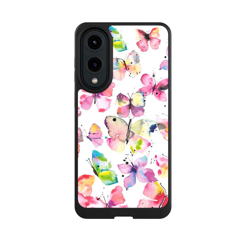 Galaxy S25 Edge NIVOcore Papillons de printemps aquarelle