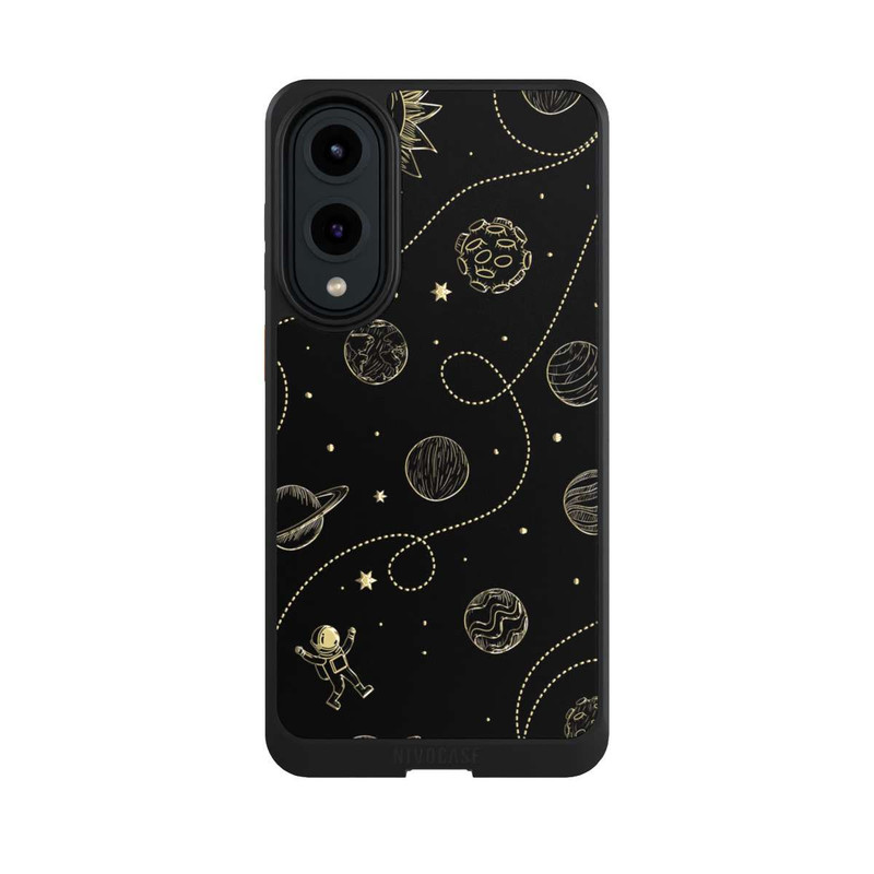 Galaxy S25 Edge NIVOcore Planètes Dorées
