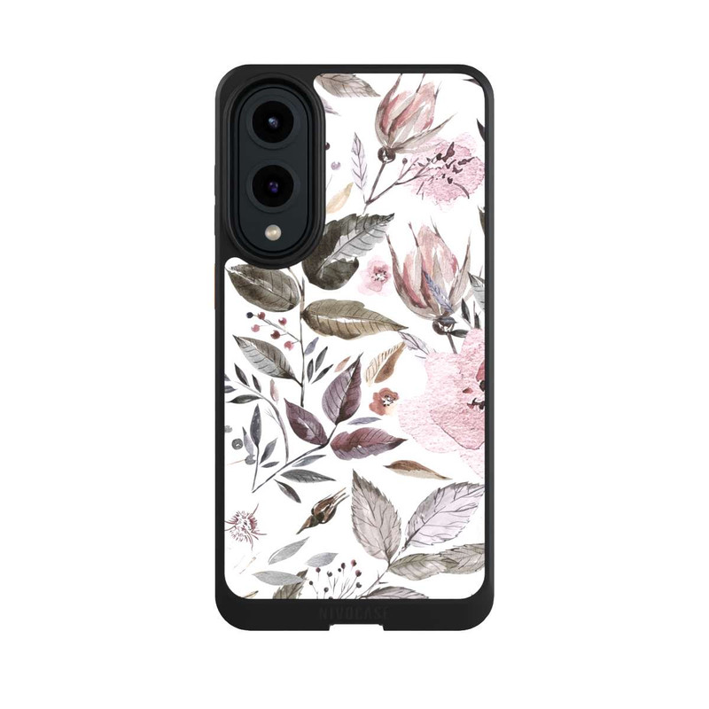 Galaxy S25 Edge NIVOcore Aquarell braune Rosenblüten