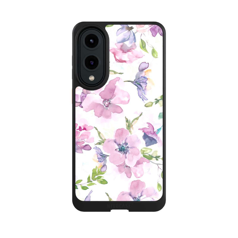 Galaxy S25 Edge NIVOcore Fleurs aquarelles