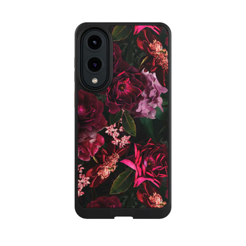 Samsung Galaxy S25 Edge NIVOcore Dunkle romantische Vintage Rosen und Pfingstrosen