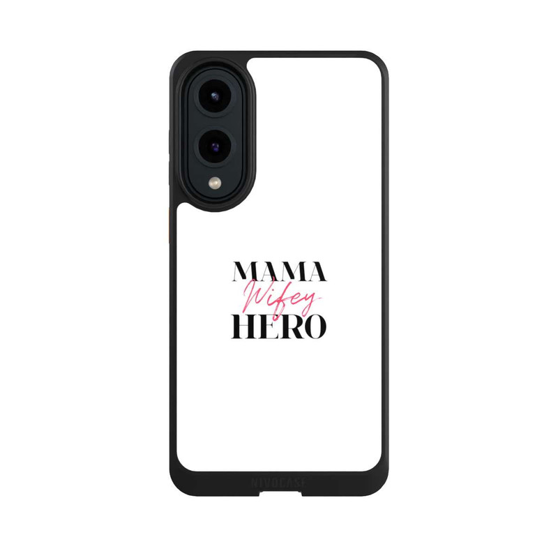 Galaxy S25 Edge NIVOcore Mama Wifey Hero White