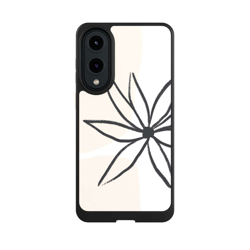 Galaxy S25 Edge NIVOcore Fleur et crème