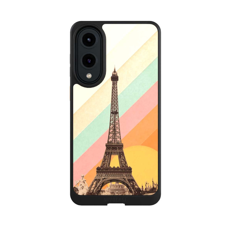 Galaxy S25 Edge NIVOcore Eiffelturm Regenbogen