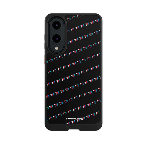 Samsung Galaxy S25 Edge NIVOcore Drei Fragezeichen Muster Schräg