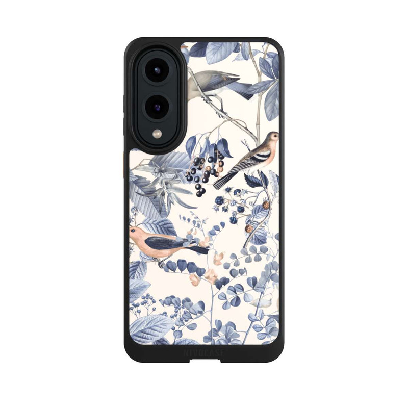 Galaxy S25 Edge NIVOcore Vögel und Beeren in Beige