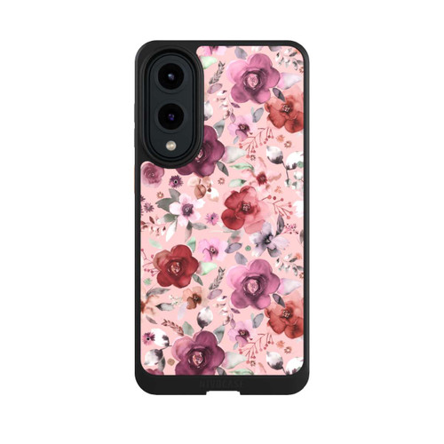 Samsung Galaxy S25 Edge NIVOcore Üppiger romantischer Blumenstrauß rosa