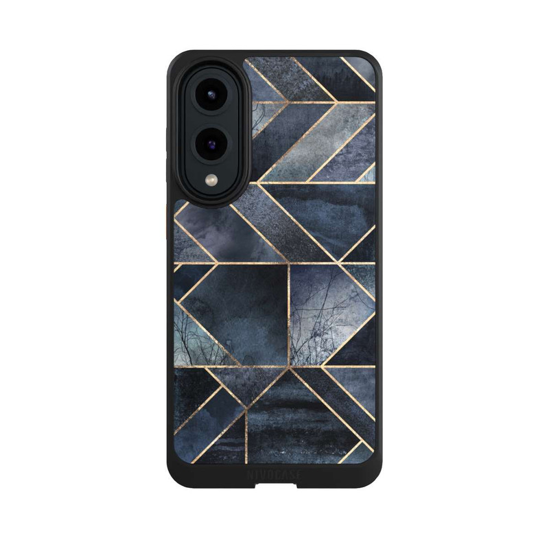 Galaxy S25 Edge NIVOcore Abstraktes Natur-Dunkelblau