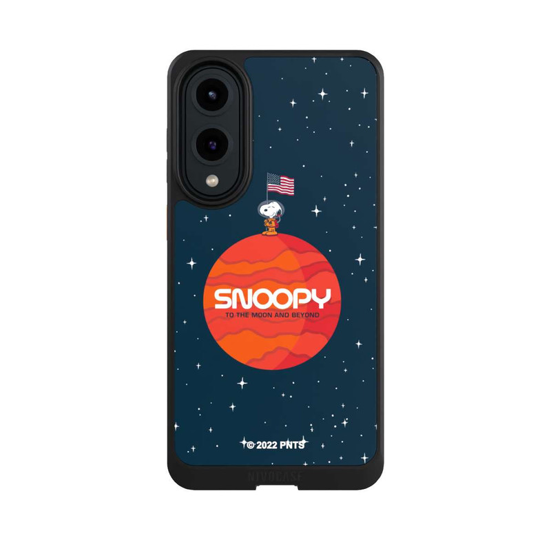 Galaxy S25 Edge NIVOcore Snoopy Weltraumreisender Orange