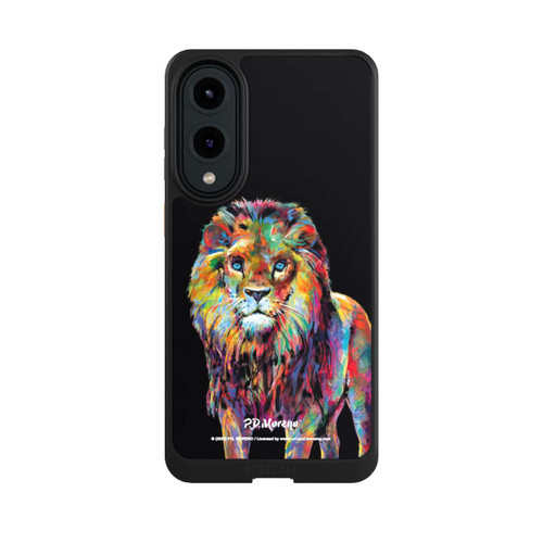 Samsung Galaxy S25 Edge NIVOcore Löwe Bunte Kunst von P.D. Moreno