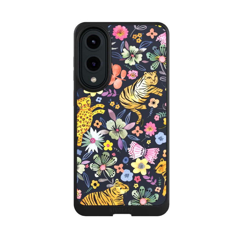 Galaxy S25 Edge NIVOcore Tigres & Fleurs du Printemps