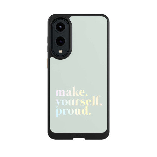 Samsung Galaxy S25 Edge NIVOcore Make Yourself Proud Citation - Menthe et dégradé