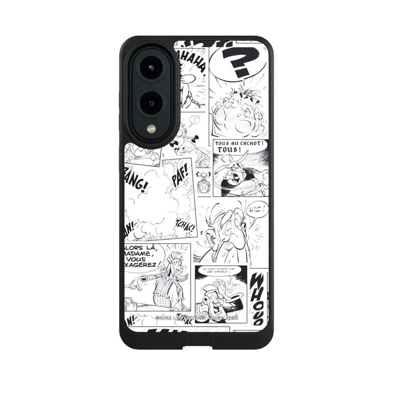 Galaxy S25 Edge NIVOcore BD Astérix Blanc & Noir