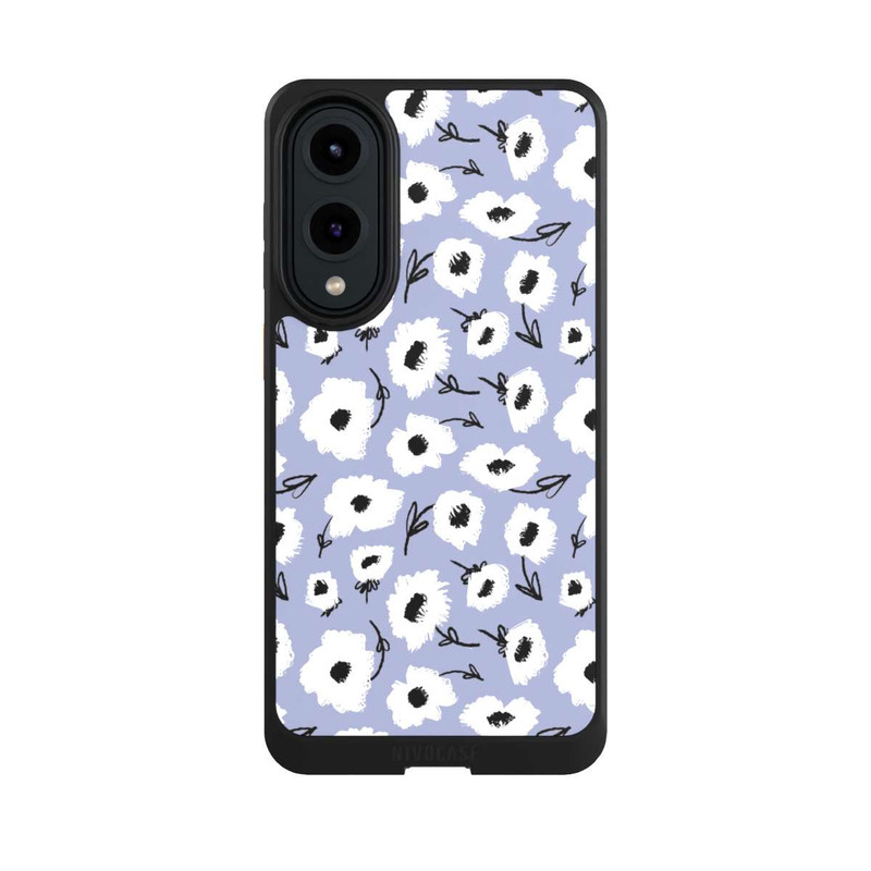 Galaxy S25 Edge NIVOcore Blumenmuster Lila