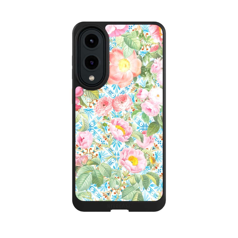 Galaxy S25 Edge NIVOcore Pivoines Grecques Pattern