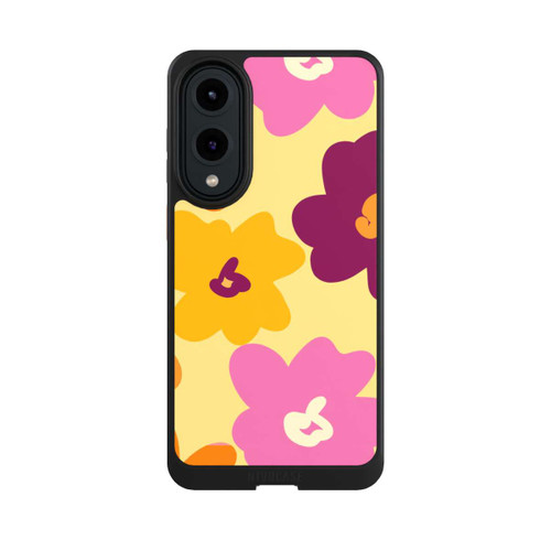 Samsung Galaxy S25 Edge NIVOcore Retro Blumenmuster bunt