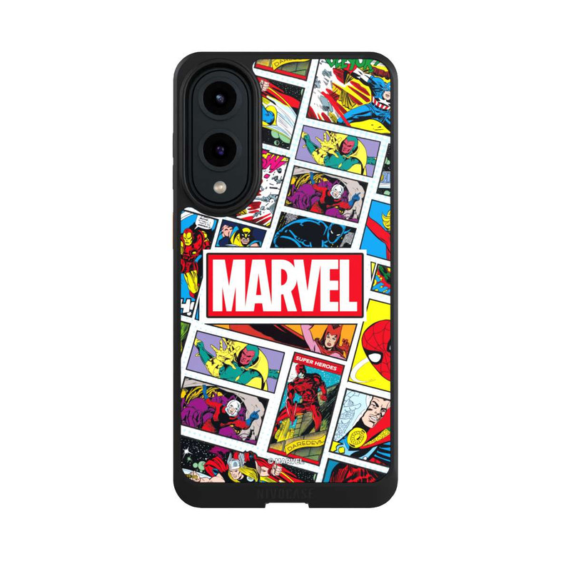 Galaxy S25 Edge NIVOcore Marvel Comic Pattern