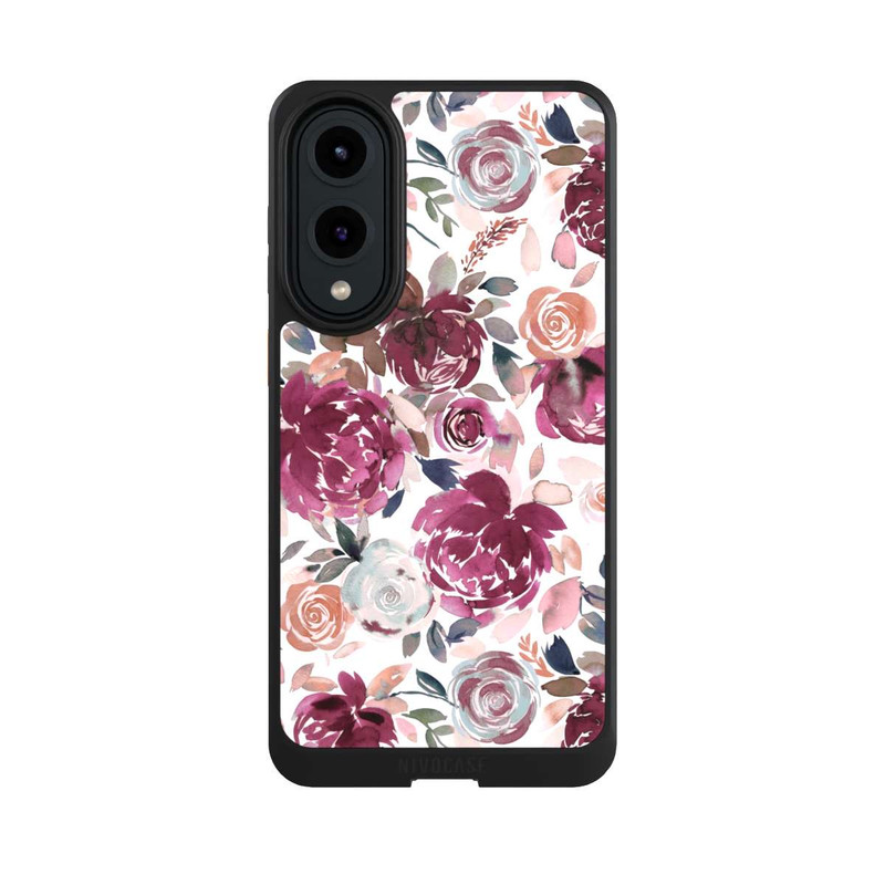 Galaxy S25 Edge NIVOcore Pivoines et roses d'automne Rose