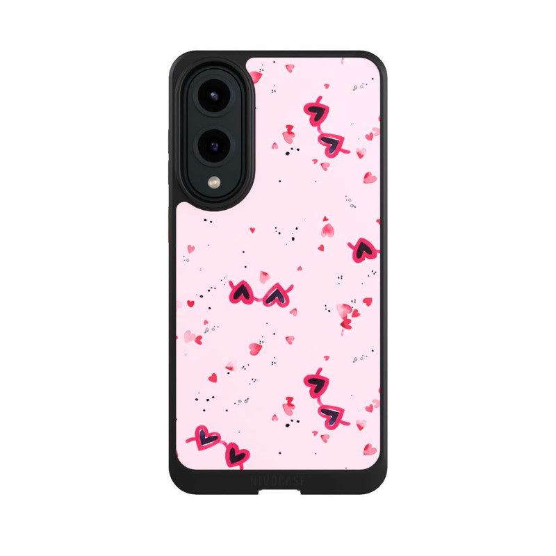 Galaxy S25 Edge NIVOcore Lunettes de soleil Saint Valentin Coeurs