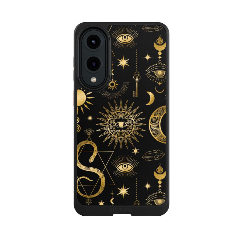 Galaxy S25 Edge NIVOcore Himmlische Sonne und Mond Steampunk