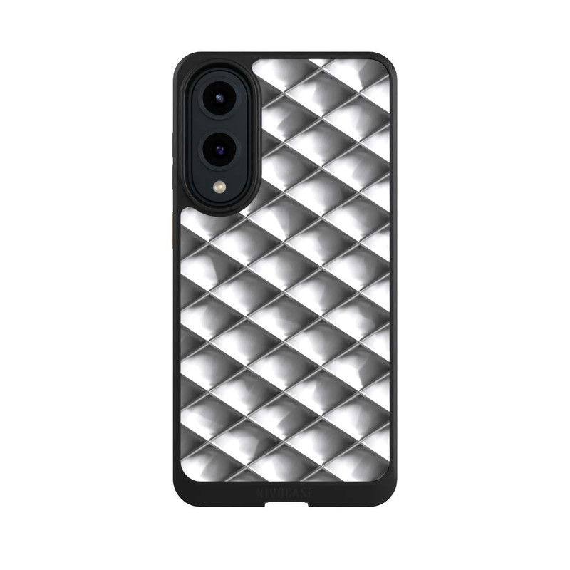 Galaxy S25 Edge NIVOcore Glamour Silver Squares