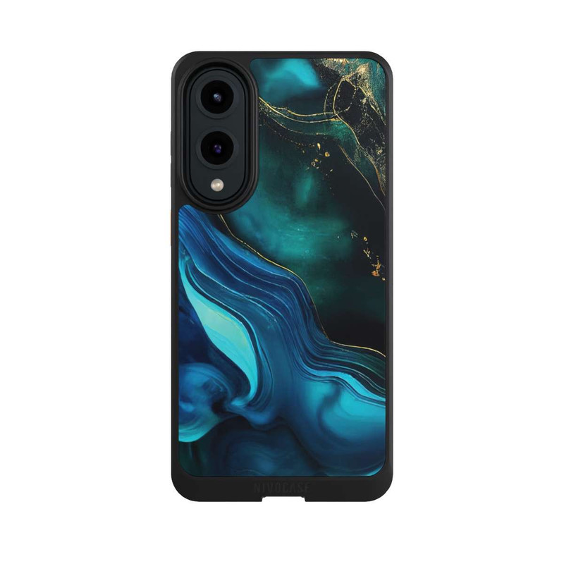 Galaxy S25 Edge NIVOcore Encre bleue et dorée