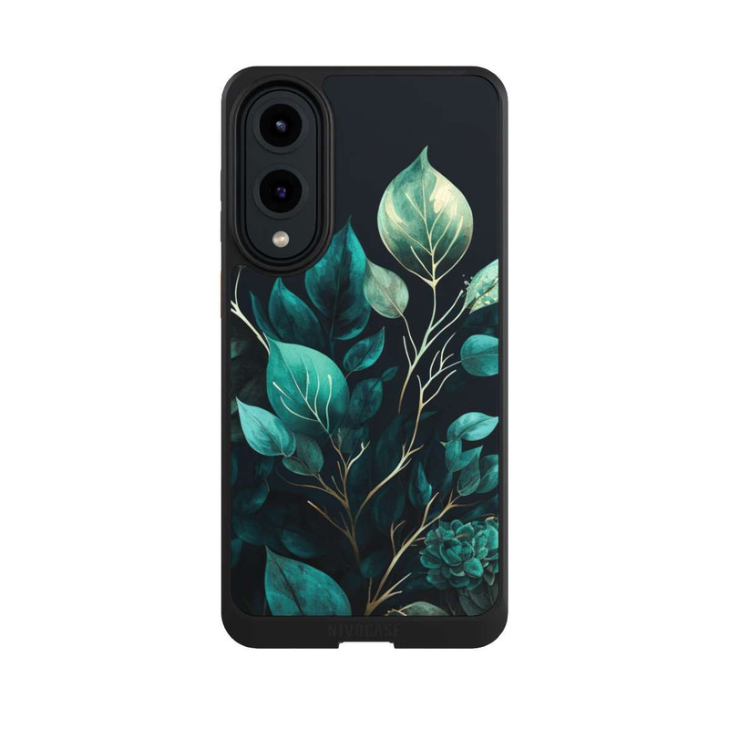 Galaxy S25 Edge NIVOcore Eucalyptus Fond Sombre avec IA