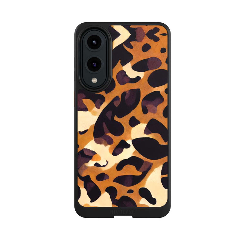 Galaxy S25 Edge NIVOcore Leo Pattern hellbraun