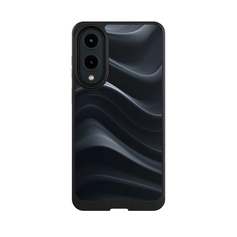 Galaxy S25 Edge NIVOcore Black Waves Texture