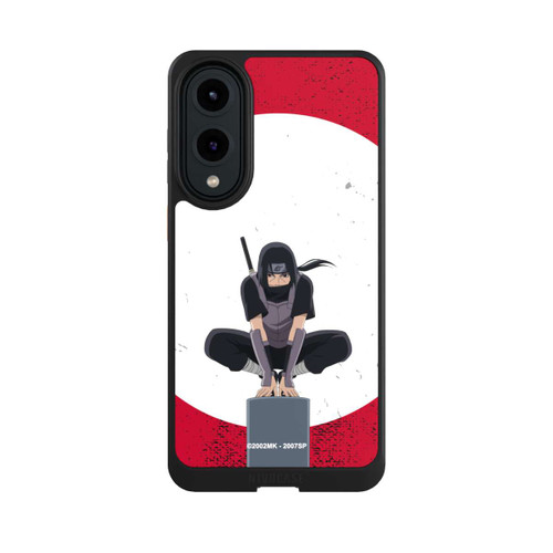 Samsung Galaxy S25 Edge NIVOcore Itachi Uchiha Symbol Roter Hintergrund
