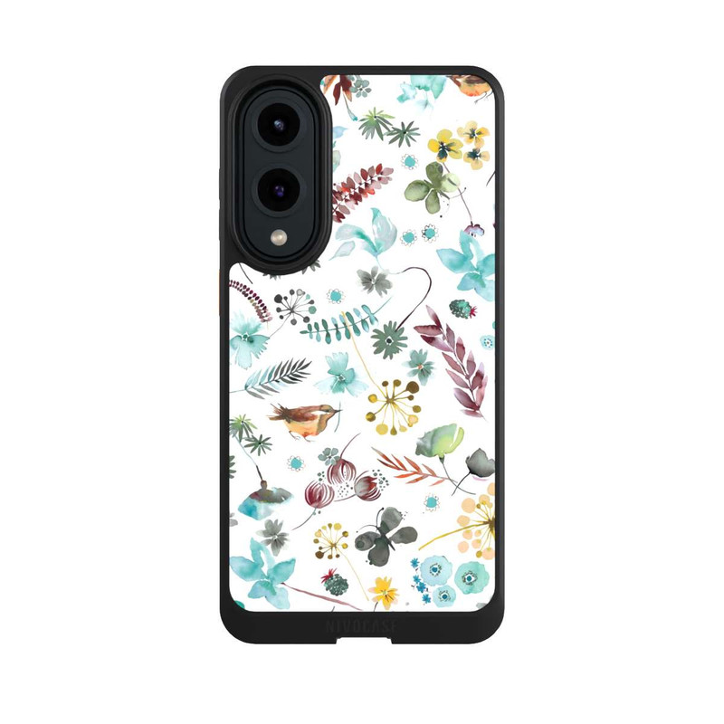 Galaxy S25 Edge NIVOcore Botanical Butterfly Nature Blue