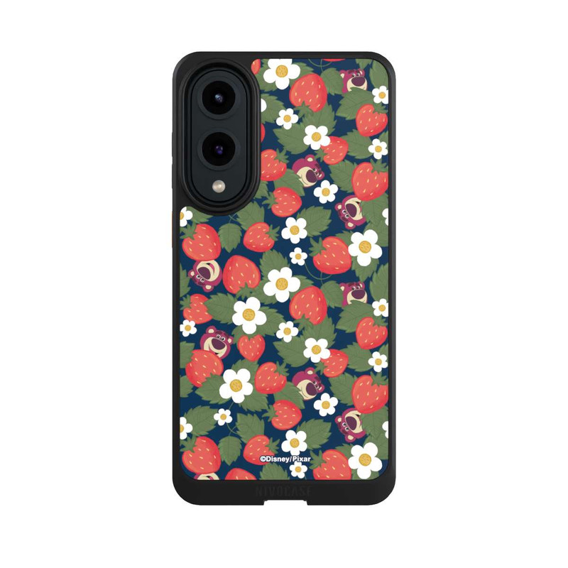 Galaxy S25 Edge NIVOcore Lotso Toy Story Strawberry Flower Pattern