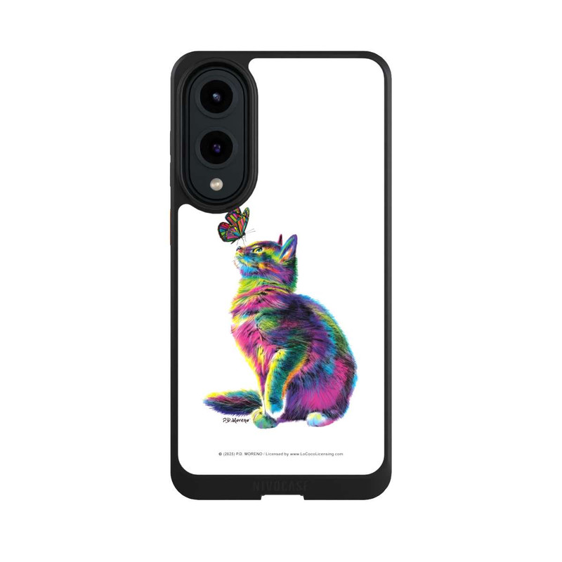 Galaxy S25 Edge NIVOcore Katze verspielt