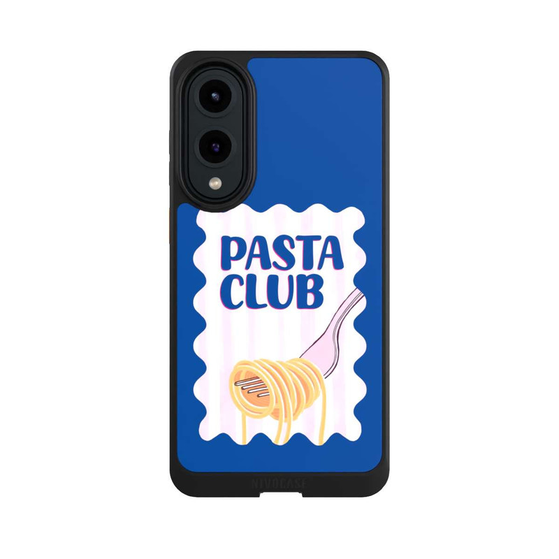 Galaxy S25 Edge NIVOcore Pasta Club in Blue and Pink