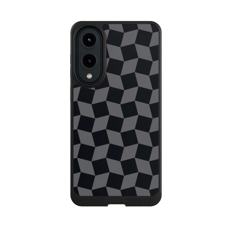 Galaxy S25 Edge NIVOcore 3D Würfel-Muster Effektt