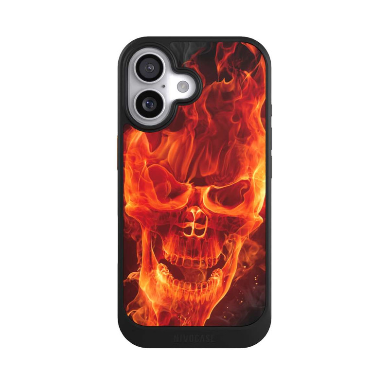 iPhone 17 NIVOcore Crâne en Feu