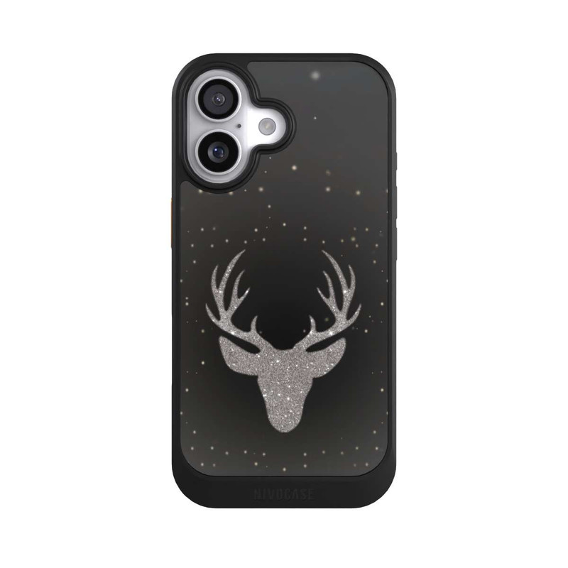 iPhone 17 NIVOcore Hirsch Glitzer Look