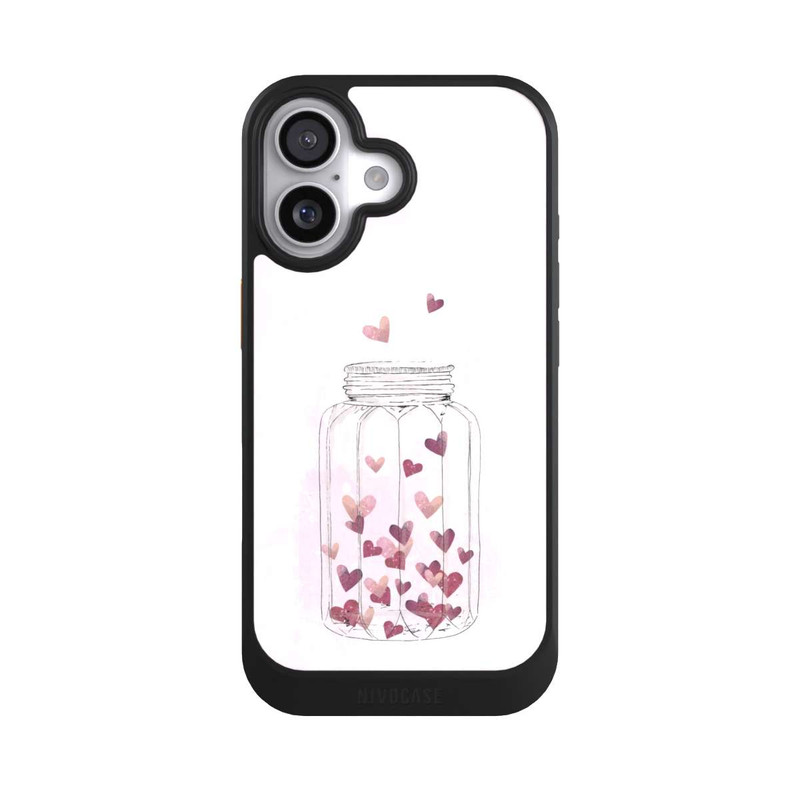 iPhone 17 NIVOcore Herzen im Glas