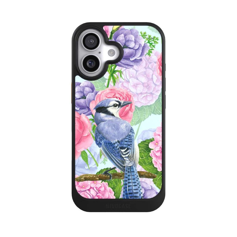 iPhone 17 NIVOcore Geai bleu & fleurs