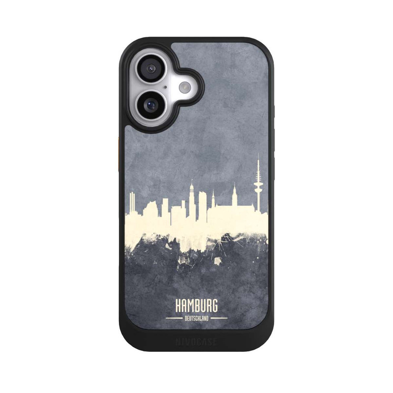 iPhone 17 NIVOcore Hamburg Skyline Grau