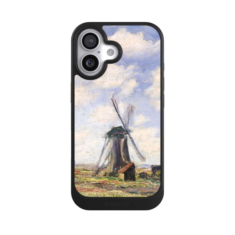 iPhone 17 NIVOcore Tulip Fields with the Rijnsburg Windmil by Claude Monet