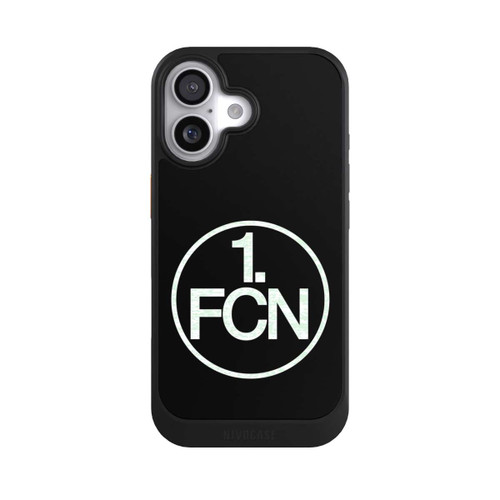  NIVOcore FCN Logo in Weiß Hintergrund Schwarz
