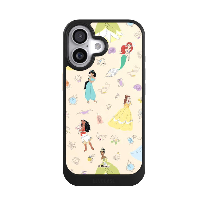 iPhone 17 NIVOcore Princess Pattern Beige Disney Princess