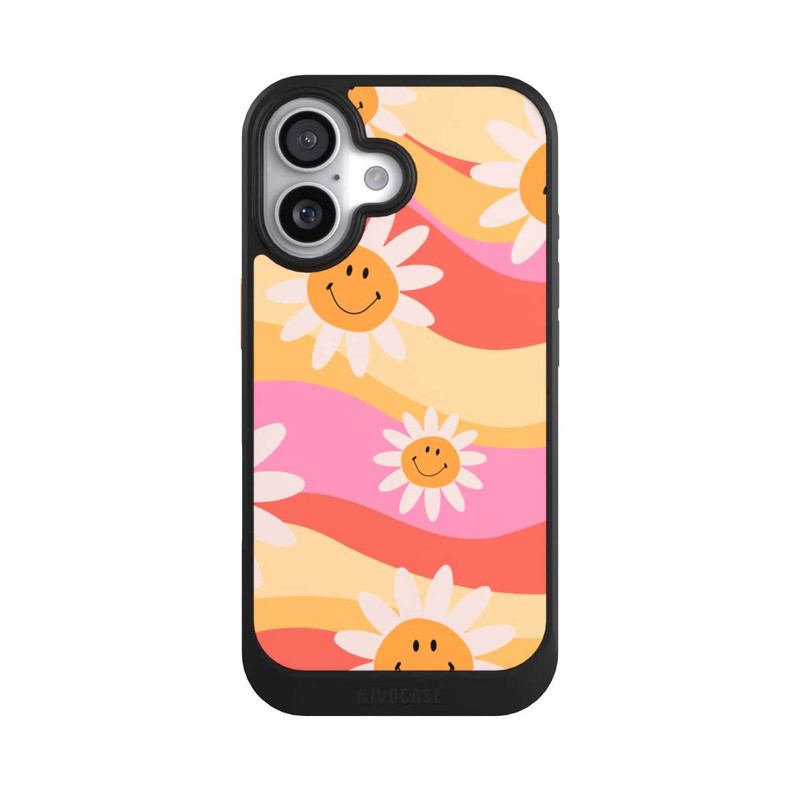 iPhone 17 NIVOcore Retro Smiles Orange Colorful
